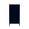 Manhattan Comfort Crown Full Wardrobe with Hanging and 2 Drawers in Tatiana Midnight Blue Back