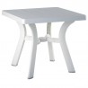 Viva Resin Square Dining Table 31 inch White