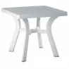 Viva Resin Square Dining Table 31 inch White - Viva Resin Square Dining Table 31 inch White