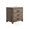 Alpine Furniture Sydney Nightstand in Weathered Grey - Angled