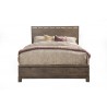 Alpine Furniture Sydney California / Standard King Panel Bed, Weathered Grey - Front Angle