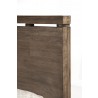 Alpine Furniture Sydney California / Standard King Panel Bed, Weathered Grey - Headboard Close-up