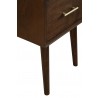 Alpine Furniture Flynn End Table, Walnut - Base Angle