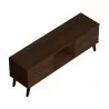 Manhattan Comfort Doyers 53.15 Mid-Century Modern TV Stand in Nut Brown Top - Manhattan Comfort Doyers 53.15 Mid-Century Modern TV Stand in Nut Brown Top