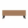 Manhattan Comfort Doyers 53.15 Mid-Century Modern TV Stand in White and Nut Brown Back - Manhattan Comfort Doyers 53.15 Mid-Century Modern TV Stand in White and Nut Brown Back
