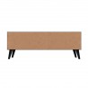 Manhattan Comfort Doyers 53.15 Mid-Century Modern TV Stand in Multi Color Red and Blue Back