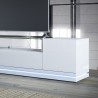Vanderbilt TV Stand with LED Lights in White Gloss - Close-up