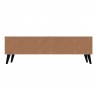Manhattan Comfort Doyers 62.20 Mid-Century Modern TV Stand in White and Nut Brown Back
