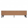 Manhattan Comfort Doyers 70.87 Mid-Century Modern TV Stand in Nut Brown Back