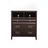 Alpine Furniture Legacy Media Chest in Black Cherry - Front - Alpine Furniture Legacy Media Chest in Black Cherry - Front