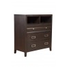Alpine Furniture Legacy Media Chest in Black Cherry - Angled - Alpine Furniture Legacy Media Chest in Black Cherry - Angled