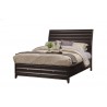 Alpine Furniture Legacy Queen Storage Bed in Black Cherry - Angled