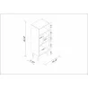 Manhattan Comfort Warren Mid-High Bookcase 2.0 with 5 Shelves in White with Black Feet - Manhattan Comfort Warren Mid-High Bookcase 2.0 with 5 Shelves in White with Black Feet