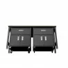 Manhattan Comfort 3-Piece Fortress Mobile Space-Saving Steel Garage Cabinet and Worktable 4.0 in Charcoal Grey Bottom - Manhattan Comfort 3-Piece Fortress Mobile Space-Saving Steel Garage Cabinet and Worktable 4.0 in Charcoal Grey Bottom