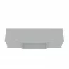 Manhattan Comfort Hampton 62.99 TV Stand with 4 Shelves and Solid Wood Legs in White Top - Manhattan Comfort Hampton 62.99 TV Stand with 4 Shelves and Solid Wood Legs in White Top