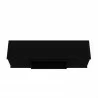 Manhattan Comfort Hampton 62.99 TV Stand with 4 Shelves and Solid Wood Legs in Black Top - Manhattan Comfort Hampton 62.99 TV Stand with 4 Shelves and Solid Wood Legs in Black Top