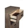 Alpine Furniture Camilla 5 Drawer Chest, Antique Grey - Dresser Opened
