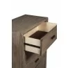 Alpine Furniture Camilla 5 Drawer Chest, Antique Grey - Dresser Opened - Alpine Furniture Camilla 5 Drawer Chest, Antique Grey - Dresser Opened
