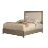 Alpine Furniture Camilla Queen Bed and Antique Grey - Angled