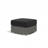 Emerald II Ottoman with Cushions in Spectrum Carbon