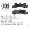 J&M Agata Premium Leather Sectional  001