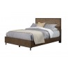Alpine Furniture Brown Pearl Full Size Panel Bed in Brown Bronze - Angled