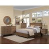 Alpine Furniture Brown Pearl Full Size Panel Bed in Brown Bronze