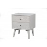  Alpine Furniture Tranquility Nightstand in White Angled