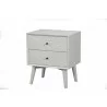  Alpine Furniture Tranquility Nightstand in White Angled -  Alpine Furniture Tranquility Nightstand in White Angled