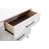  Alpine Furniture Tranquility Nightstand in White - Opened Drawer 