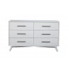 Alpine Furniture Tranquility Dresser in White - Front