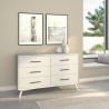 Alpine Furniture Tranquility Dresser in White - Lifestyle