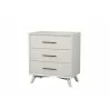 Alpine Furniture Tranquility Small Chest in White - Angled - Alpine Furniture Tranquility Small Chest in White - Angled