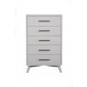  Alpine Furniture Tranquility Chest in White - Front
