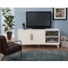 Alpine Furniture Tranquility TV Console in White - Lifestyle - Alpine Furniture Tranquility TV Console in White - Lifestyle