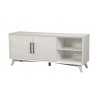 Alpine Furniture Tranquility TV Console in White - Angled