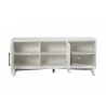 Alpine Furniture Tranquility TV Console in White - Drawers Opened