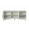 Alpine Furniture Tranquility TV Console in White - Drawers Opened - Alpine Furniture Tranquility TV Console in White - Drawers Opened