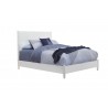  Alpine Furniture Tranquility Full Bed in White - Angled View