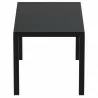 Ares Resin Rectangle Dining Table Black 55 inch - Ares Resin Rectangle Dining Table Black 55 inch