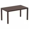 Ares Resin Rectangle Dining Table Dark Gray 55 inch - Ares Resin Rectangle Dining Table Dark Gray 55 inch