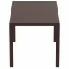 Ares Resin Rectangle Dining Table Dark Gray 55 inch - Ares Resin Rectangle Dining Table Dark Gray 55 inch