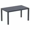 Ares Resin Rectangle Dining Table Dove Gray 55 inch - Ares Resin Rectangle Dining Table Dove Gray 55 inch