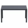 Ares Resin Rectangle Dining Table Dove Gray 55 inch - Ares Resin Rectangle Dining Table Dove Gray 55 inch