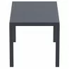 Ares Resin Rectangle Dining Table Dove Gray 55 inch - Ares Resin Rectangle Dining Table Dove Gray 55 inch