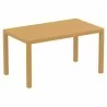 Ares Resin Rectangle Dining Table Brown 55 inch - Ares Resin Rectangle Dining Table Brown 55 inch