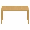 Ares Resin Rectangle Dining Table Brown 55 inch - Ares Resin Rectangle Dining Table Brown 55 inch