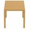 Ares Resin Rectangle Dining Table Brown 55 inch - Ares Resin Rectangle Dining Table Brown 55 inch