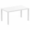 Ares Resin Rectangle Dining Table White 55 inch - Ares Resin Rectangle Dining Table White 55 inch