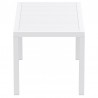 Ares Resin Rectangle Dining Table White 55 inch